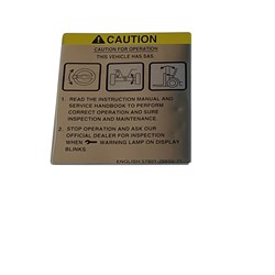 Label Decal - SAS Caution