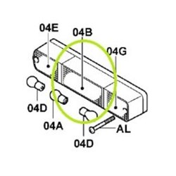 Tail Light Lens (Red) - suits # 712361