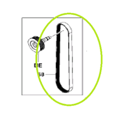 Fan Drive Belt - 1FS (CHECK WITH VELOX FOR SERIAL NUMBER)