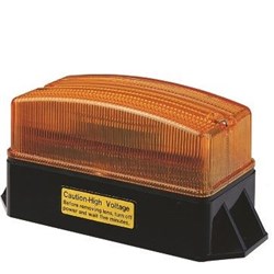 Amber Rectangular Strobe Light - LED (12-60 VDC) | Economy Version