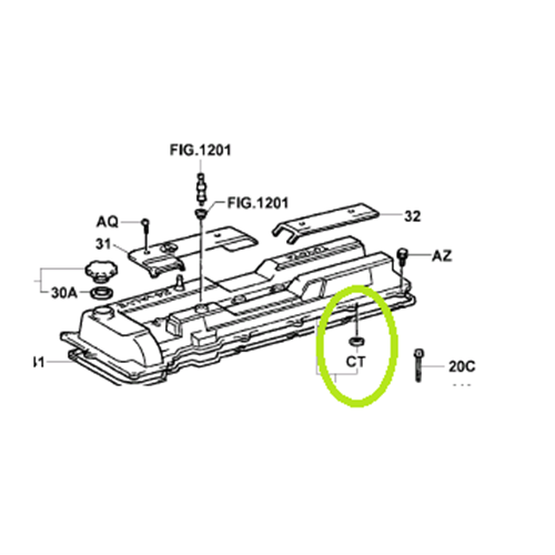 Spark Plug Gasket (1FZ)