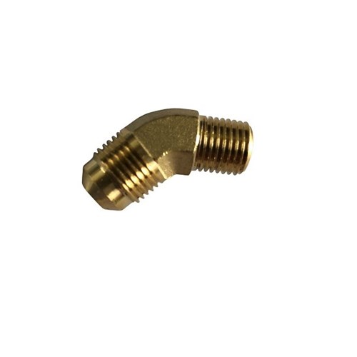 Brass 45 Degree Fitting (Union 3/8 MFL X 1/4 MBSP) Hose to suit 7141F Coupling
