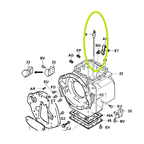 Transmission Oil Gauge Assembly