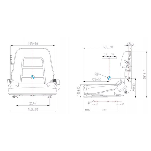 Suspension Seat GS12 Style