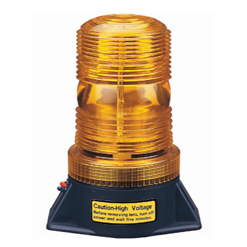 Amber Strobe Light - LED (12-110 vdc) D = 58mm x H = 130mm