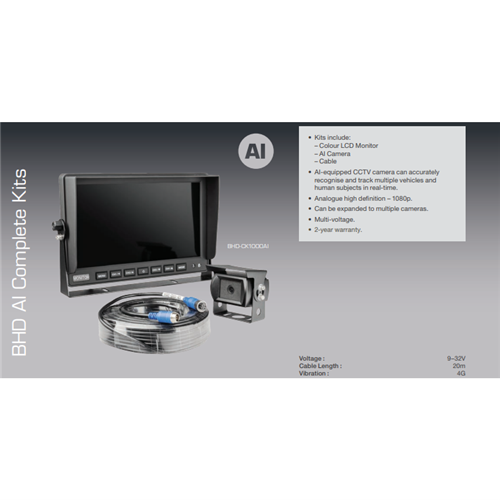 AI Pedestrian Detector Warning System (12-24VDC)